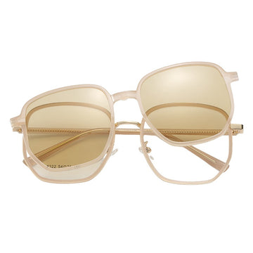 J27 Fashionable UV - resistant Multifunctional Magnetic Clip - on Sunglasses