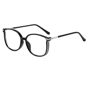 L2 Glamorous Photochromic Reading Glasses with Blue Light Filter & Sparkling Crystal Frames