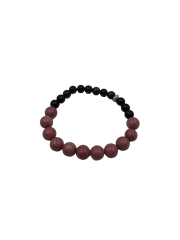 Bracelets4/Natural Silver Obsidian Crystal Bracelet – Healing Energy Jewelry