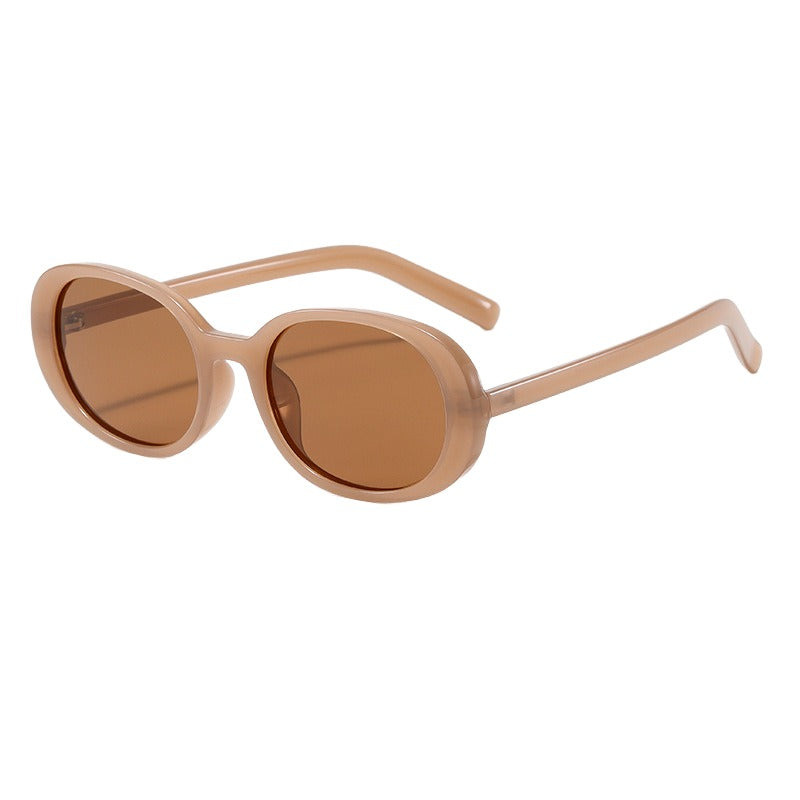J1 New arrival/ fashionable/ Artistic and retro Oval-shaped sunglasses