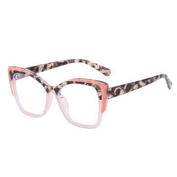 P6 Large Frame Two-Tone Blue Light Blocking TR90 Eyeglass Frames