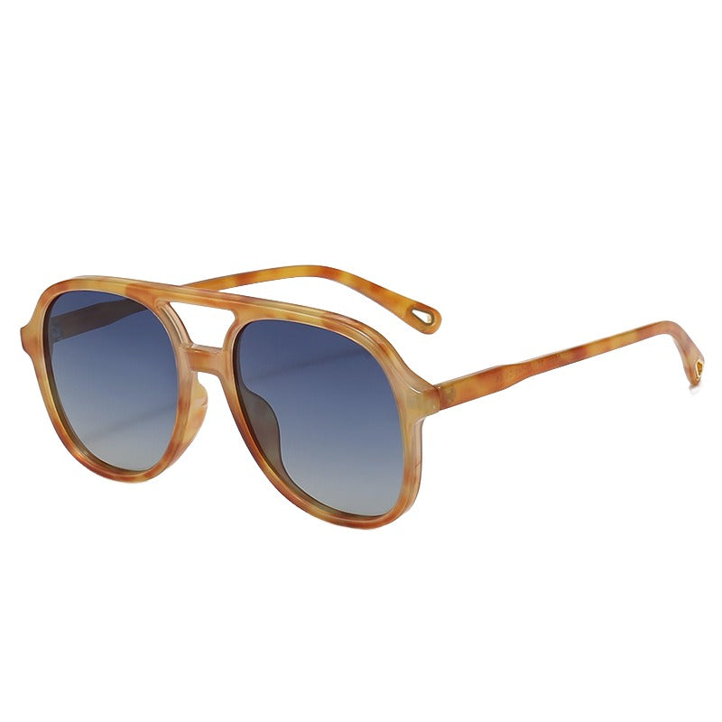 J20 Dual - Bridge TAC Polarized Sunglasses: Retro - Modern Aviator Style